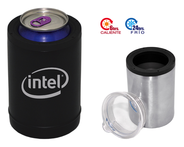 TERMO PORTA LATAS DE ACERO INOXIDABLE DE 360 ML CROP