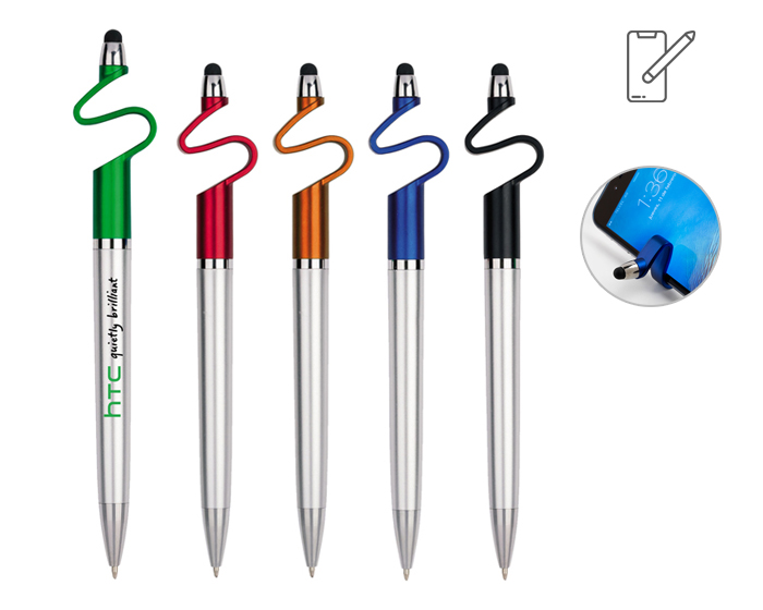 BOLÍGRAFO DE PLÁSTICO CON TOUCH HOLDER