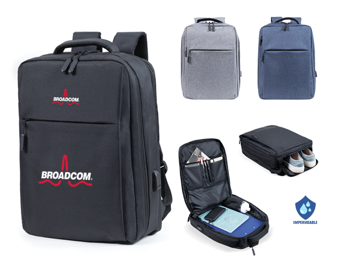 MOCHILA BACKPACK PORTA LAPTOP USB NERD