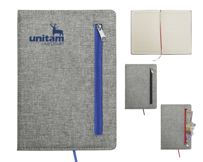 LIBRETA CON CIERRE ZIPPER