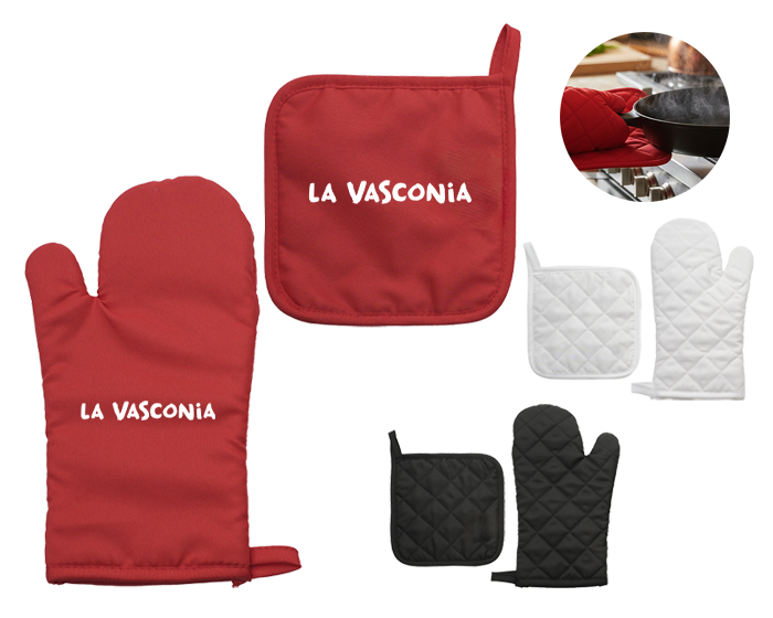 SET DE GUANTE Y AGARRADERA P/COCINA PONCHO