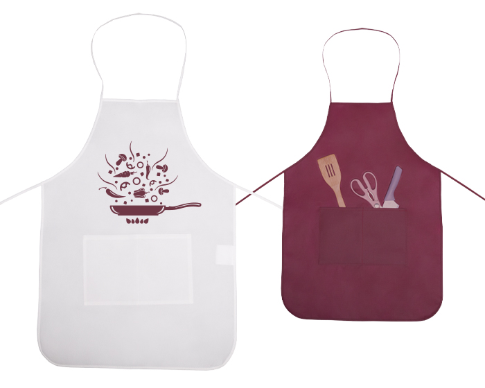 MANDIL DE NON WOVEN CON BOLSA FRONTAL OROPEZA