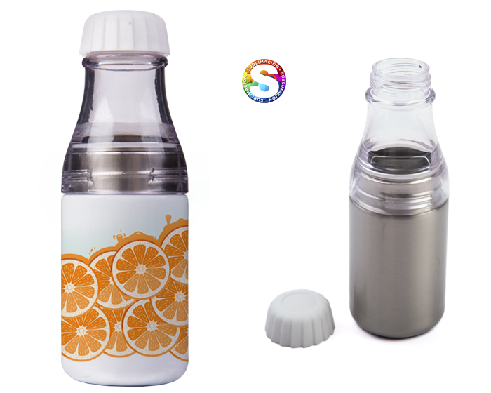 CILINDRO DE ACERO INOX DE SUBLIMACIÓN 450 MLTUKA