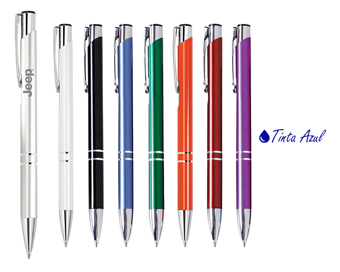 BOLIGRAFO DE ALUMINIO PREMIER DE TINTA AZUL