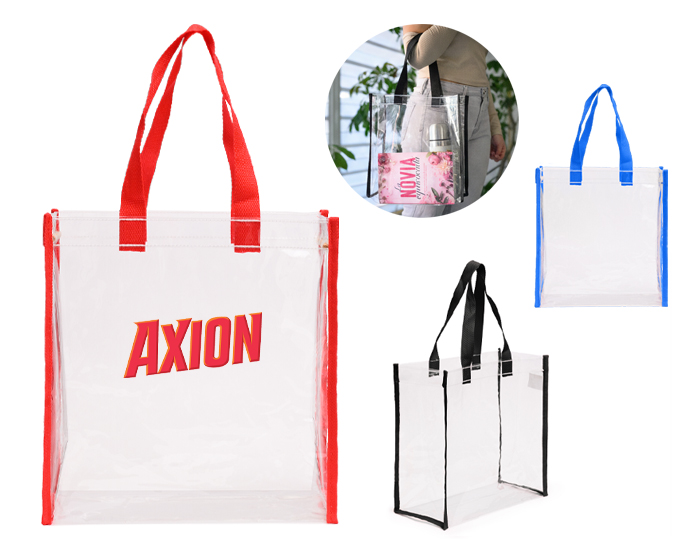 BOLSA TRANSPARENTE CON ASAS DE COLOR CLARIS