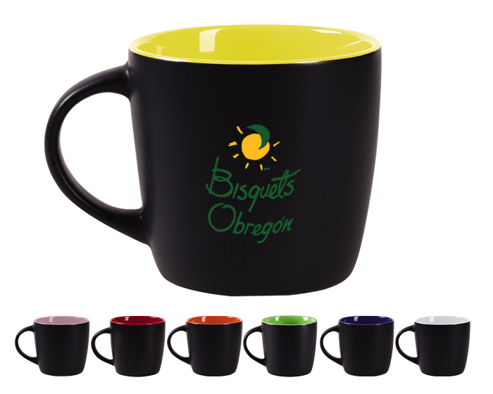 TAZA BICOLOR MATE 11 OZ LUCIANA