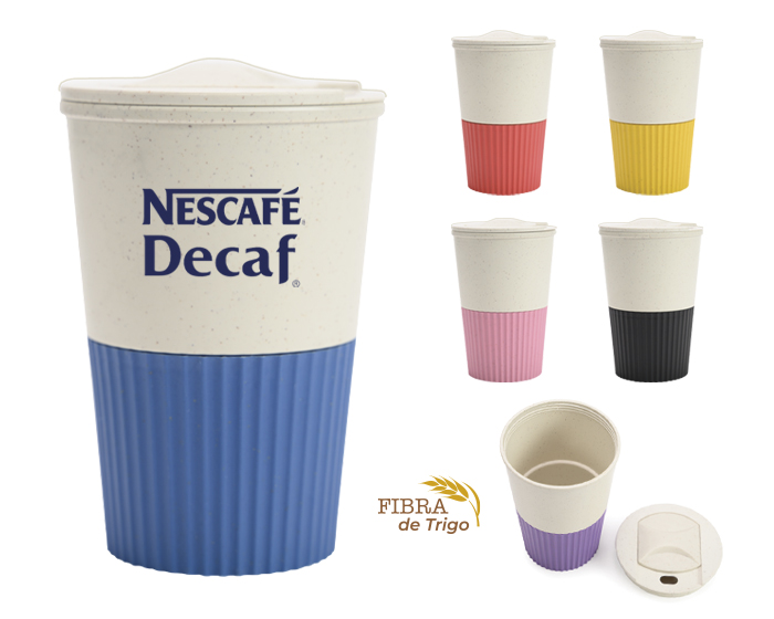 VASO DE FIBRA DE TRIGO CAP 380 ML COFFY