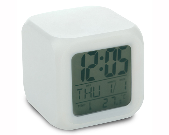 RELOJ DE MESA MULTIFUNCIONAL CUBO