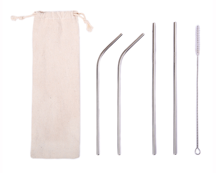 KIT ECOLÓGICO DE POPOTES ACERO INOX CLEAN