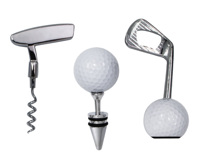 SET DE ACCESORIOS PARA VINO DE GOLF GOLFITO