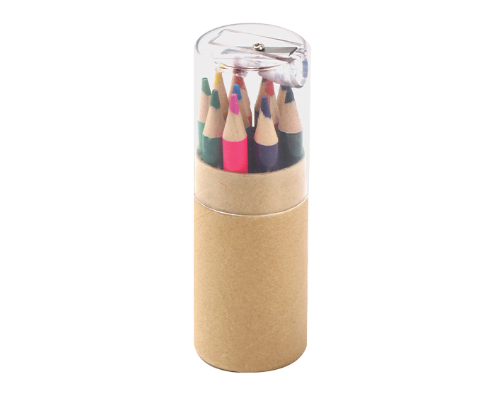 12 LÁPICES DE COLORES CON ESTUCHE SÚPER COLOREANDO