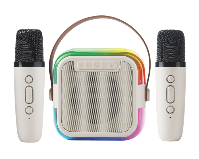 BOCINA KARAOKE CON LUZ MULTICOLOR POPSTAR