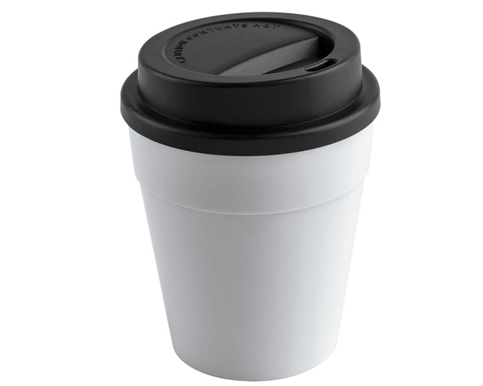 VASO 350 ML CON TAPA DE PLASTICO LATE