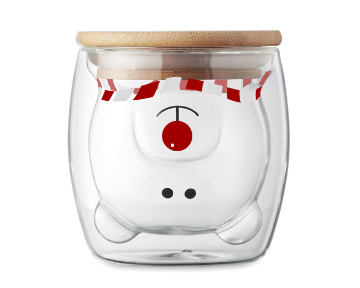 VASO DE VIDRIO DE DOBLE PARED DE 220 ML COPITO