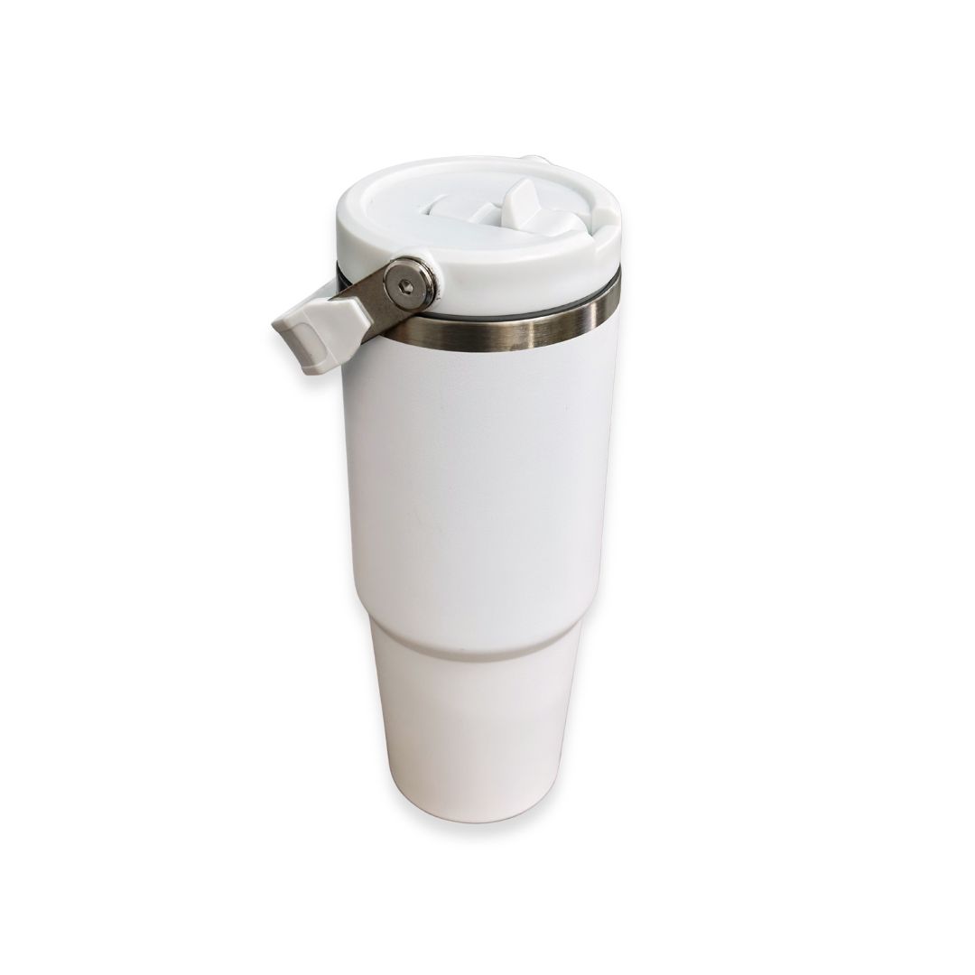 Vaso térmico con asa de acero inoxidable doble pared 900 ml